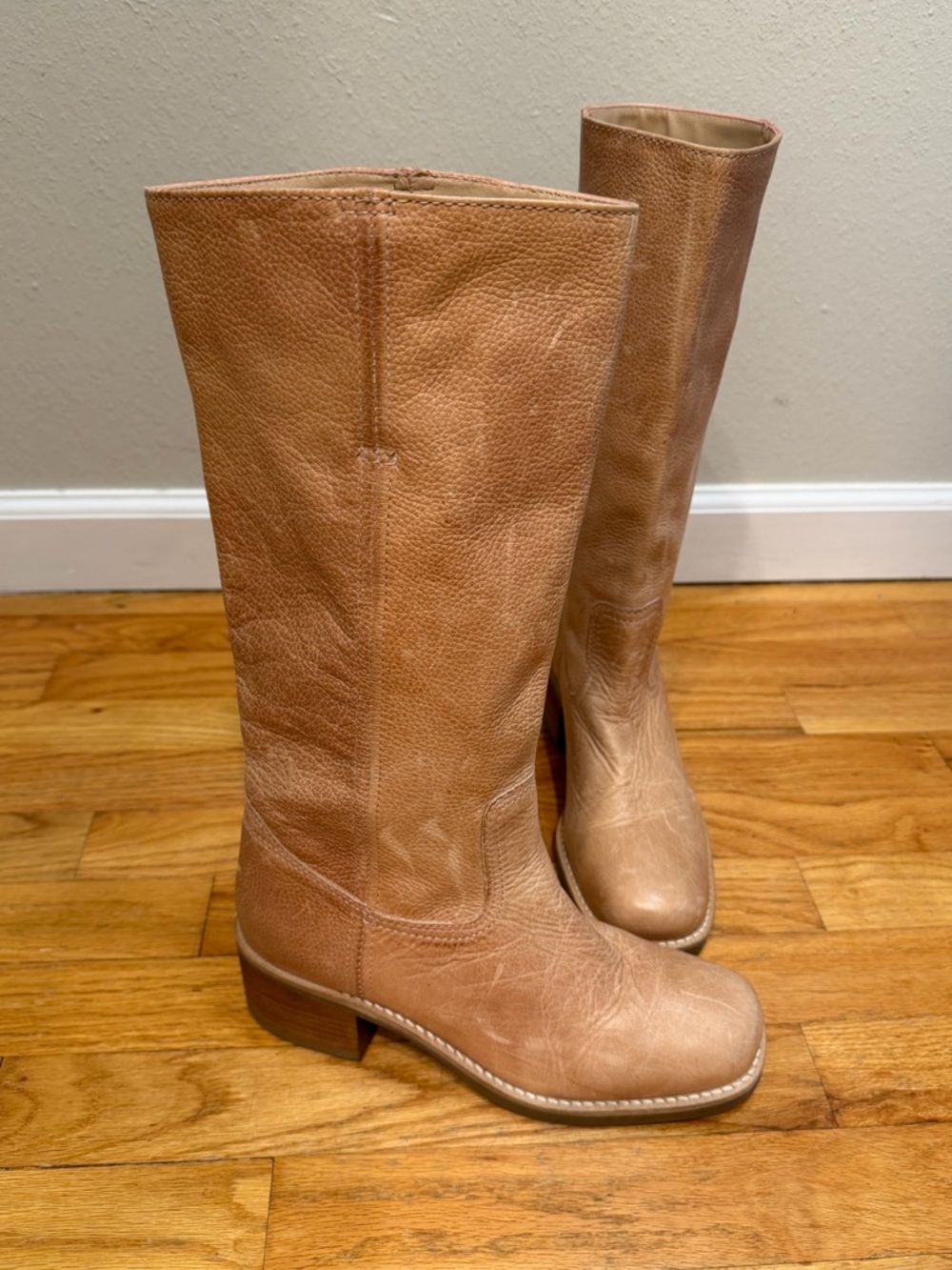 Vintage Leather Campus Boots - Size 8 - Picture 3 of 11